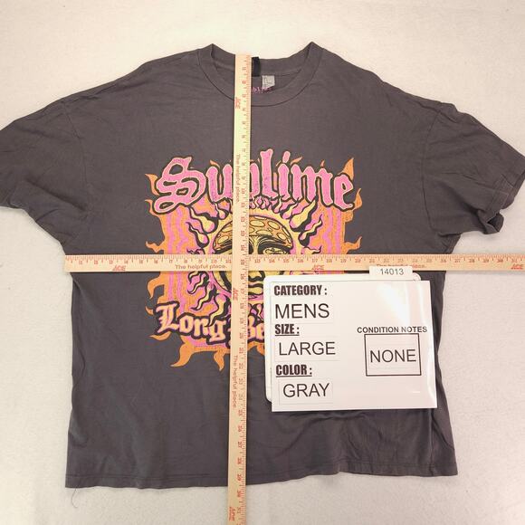 Sublime Band Short Sleeve Crew Neck Graphic T Shirt Mens Size Large L Gray - Picture 5 of 9